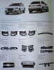 Audi's full range of plastic exterior parts, headlights, taillights, kettle, grille, radiator frame, bumper, fuel tank cover, decorative strips, brackets, etc