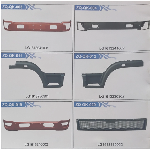 Auto Body Accessories Supply Original Truck Parts Light Truck Cab Parts for HOWO Truck