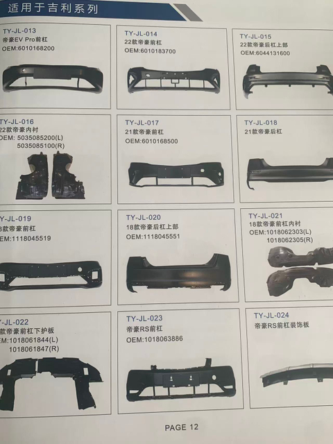 Geely Full Body Parts