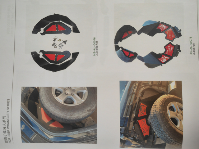  Focus on WRANGLER SERIES parts, car cross-country modified sheet metal parts