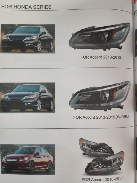 Front headlights for HONDA series SUV